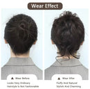 Synthetic Hair Bun Chignon Messy Curly Elastic Scrunchy Extensions for Women -mod26(WE001) - TUZZUT Qatar Online Shopping