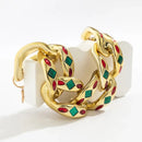 Fashion hyperbolic punk color drop oil clavicle necklace X4539363 - TUZZUT Qatar Online Shopping