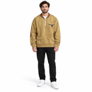 Men’s Camel Quarter-Zip Pullover with Longhorn Graphic YD82