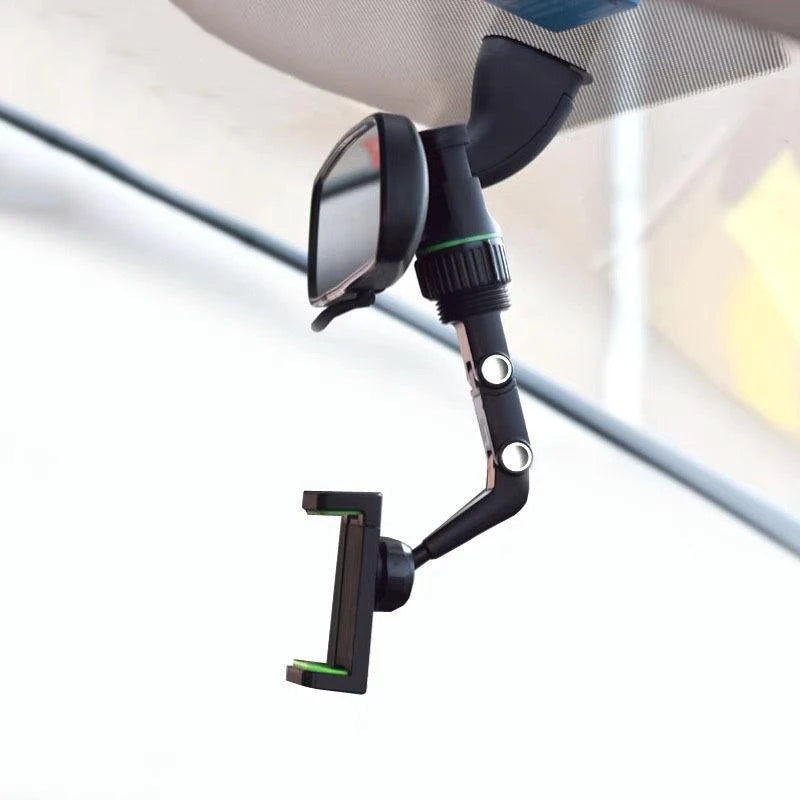 Car Phone Holder Multifunctional 360 Degree Rotation Auto Rearview Mirror Seat Hanging Clamp Bracket Cell Phone Holder For Car S4266722