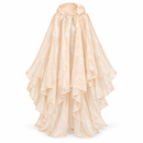 Women’s Champagne Layered Cape-Style Dress NS144