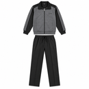 Men’s Charcoal Grey and Black Two-Piece Tracksuit NS77