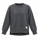 Charcoal Grey Relaxed-Fit Crewneck Sweatshirt NS82