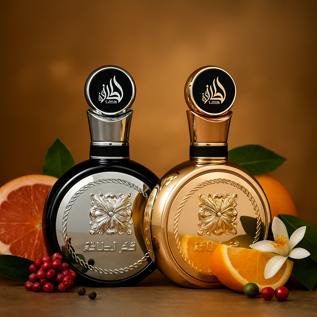 Fakhar Gold & Fakhar Black EDP Perfume - 100ml (3.4 Oz) By Lattafa Fakhar Gold & Fakhar Black EDP Perfume - 100ml (3.4 Oz) By Lattafa