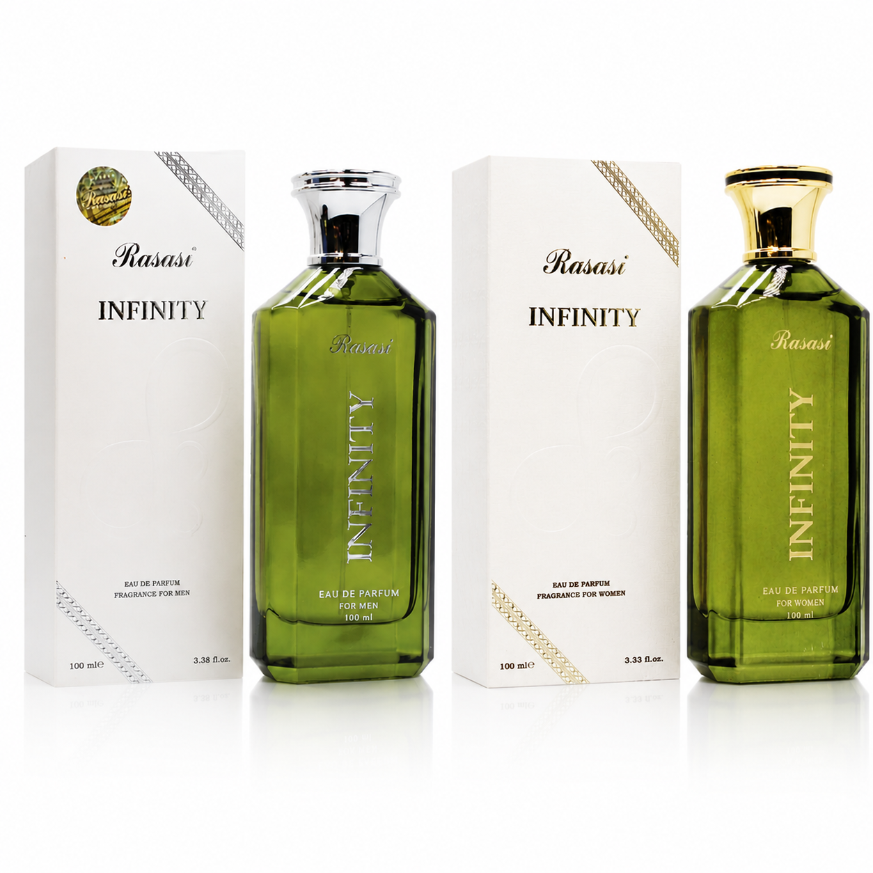 Rasasi infinity for Men EDP 100ml and Rasasi infinity for Women EDP 100ml- Combo Pack