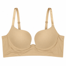Beige Smooth-Cup Bra with Adjustable Straps 41242