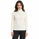 Women’s Ivory Turtleneck Knit Sweater NS26