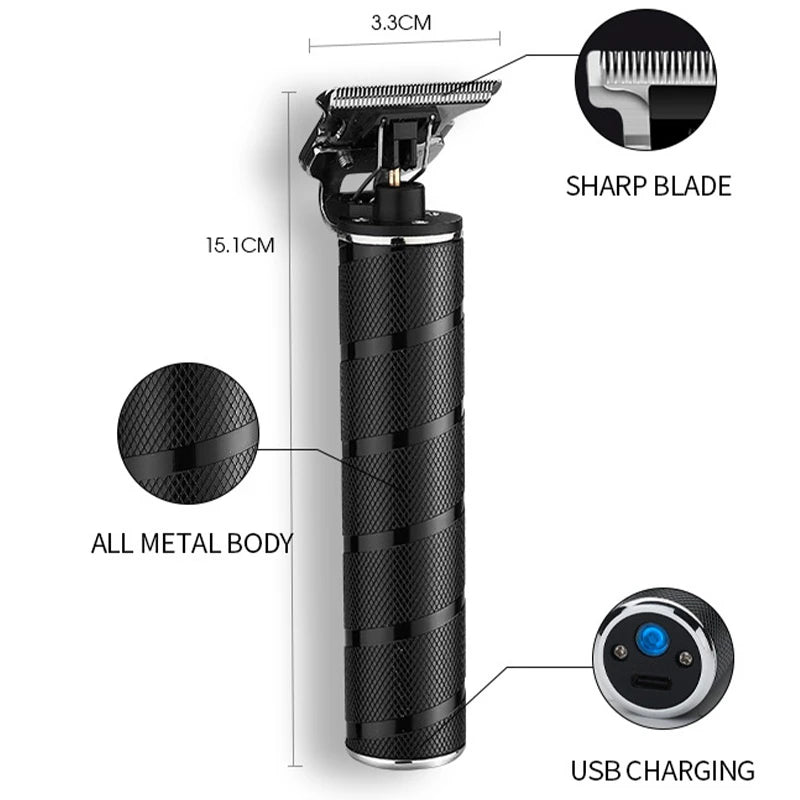 Clipper Electric Hair Trimmer for men Electric shaver professional Men's Hair cutting machine Wireless barber trimmer S3285532 - Tuzzut.com Qatar Online Shopping