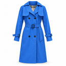 Women’s Royal Blue Belted Trench Coat YD83