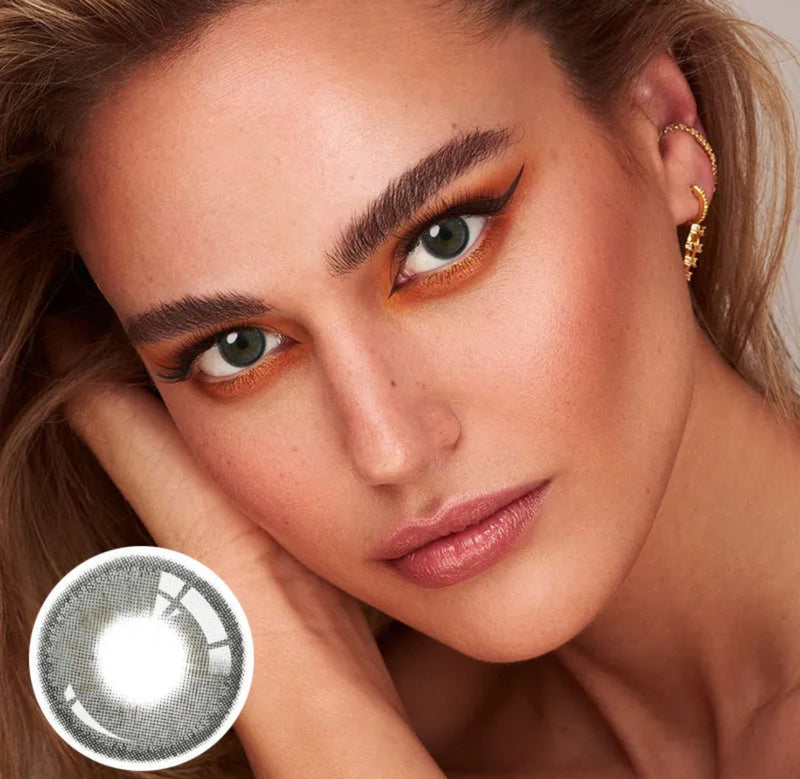 Unibling Snowflake Crystal Ball Contact Lenses for Eyes (1 Pair) - TUZZUT Qatar Online Shopping