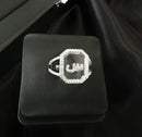 Women's Fashion Ring Simple Zircon Arabic Letters Glass Square Design rings - Tuzzut.com Qatar Online Shopping