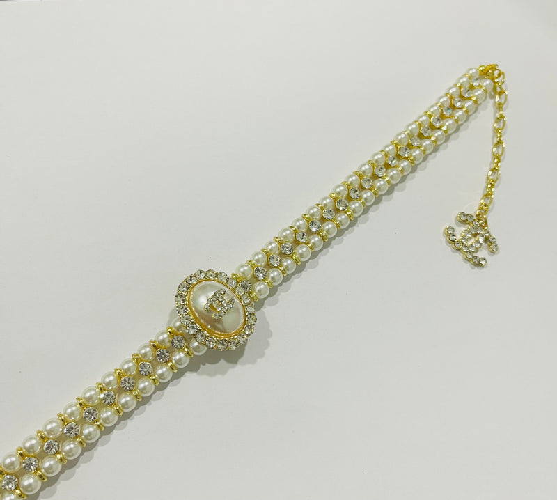 Fashion Bohemian Big Pearl Stud Earring Necklace Set S4490839 - TUZZUT Qatar Online Shopping