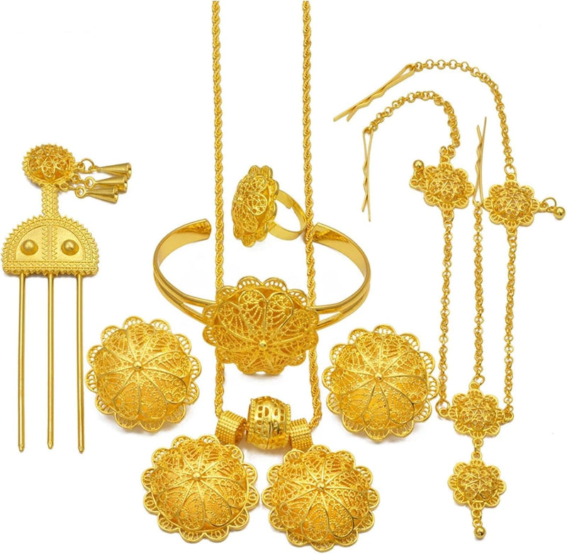 Ethiopian Jewelry for Women Set S4804889 - TUZZUT Qatar Online Shopping