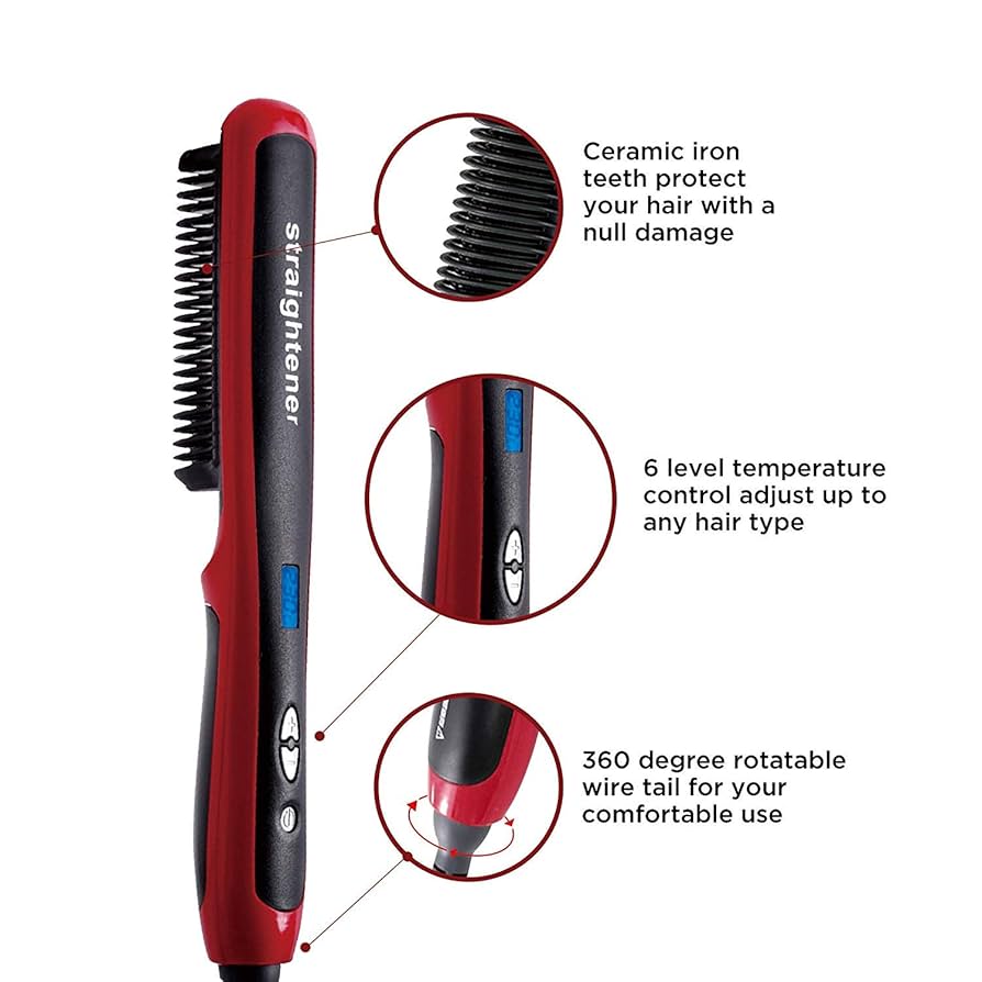 Hair Straightening Brush Straight Hair Comb HQT-908A Hair Straightening Brush Straight Hair Comb HQT-908A