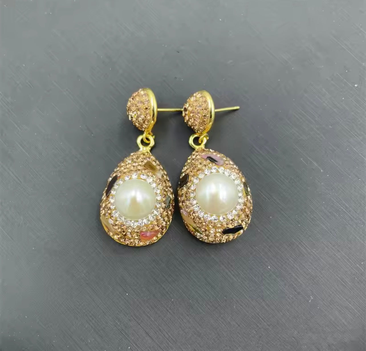 Baroque pearl tourmaline set 7003885 Baroque pearl tourmaline set 7003885