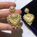Fashion Classic Love sweet Earring Women S2610109 - TUZZUT Qatar Online Shopping