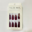 24pcs REMOVABLE FAKE NAILS BEAUTY NAIL ART FASHION STYLE - TUZZUT Qatar Online Shopping