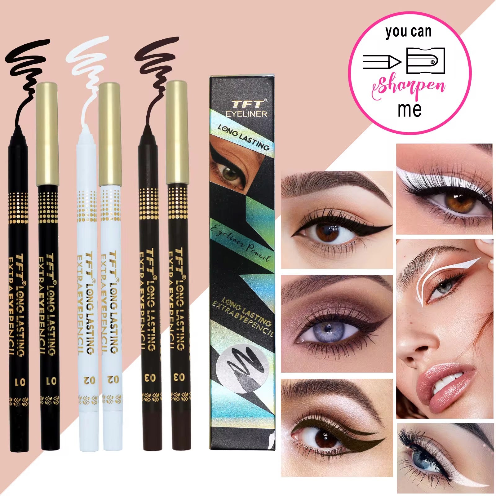 TFT Eyeliner Pencil F24 Long Lasting ExtraEyePencil TFT Eyeliner Pencil F24 Long Lasting ExtraEyePencil