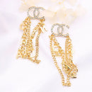 Alphabet Earrings Women's Luxury Gold Earrings S4432727 - TUZZUT Qatar Online Shopping