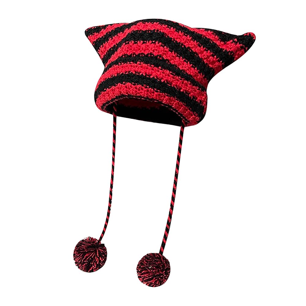 Knitting Cat Ear Beanie Hat 5979