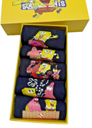 5 Pair Fashion Socks, Color Black, Box, 5 different cartoon design, Kids S4760722 - TUZZUT Qatar Online Shopping
