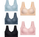 Comfortable Ice Silk Wireless Deep V Bra 35228-46440 - TUZZUT Qatar Online Shopping