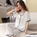 2 Pcs Women 's Short Sleeve Night Set 556307 - TUZZUT Qatar Online Shopping