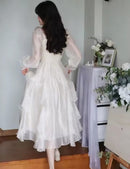 Vintage Fairy Chiffon Long Dress Women S4986175 - TUZZUT Qatar Online Shopping