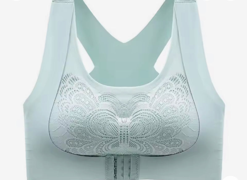 Breast Pad Crop Top For Girl Cross Beauty Back Camisoles Full Cup Front Closure Bra 75182 - TUZZUT Qatar Online Shopping