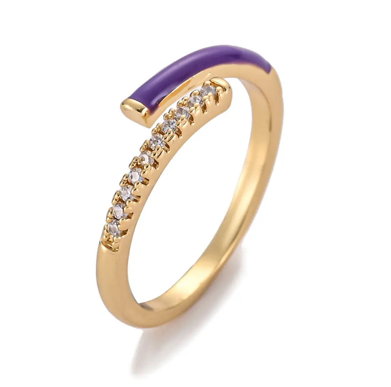 Women Fashion Colourfull Open Rings - Tuzzut.com Qatar Online Shopping