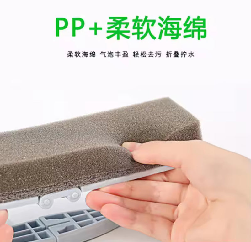 Folding Water Squeezing Sponge Cleaning Brush S3668080 - TUZZUT Qatar Online Shopping