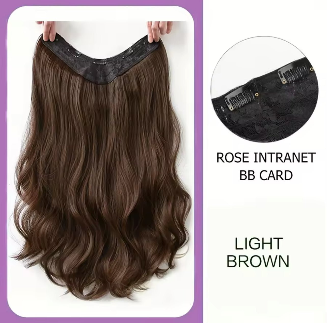 Synthetic Fiber Heat Resistant Wavy 4 Clips on Clip in hair Extensions mod108 Synthetic Fiber Heat Resistant Wavy 4 Clips on Clip in hair Extensions mod108