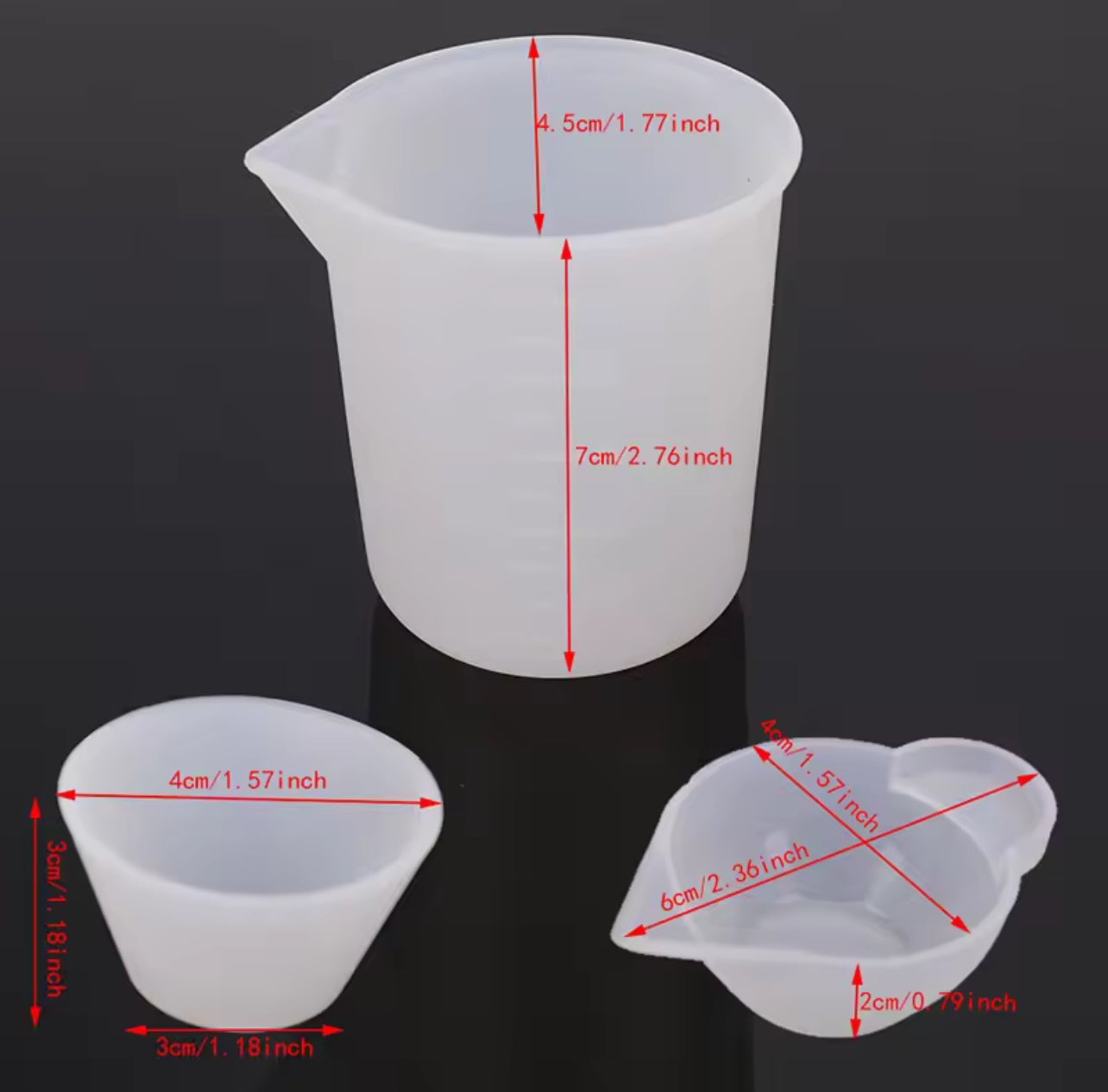12Pcs Silicone Mixing Measuring Cups S3334269 12Pcs Silicone Mixing Measuring Cups S3334269