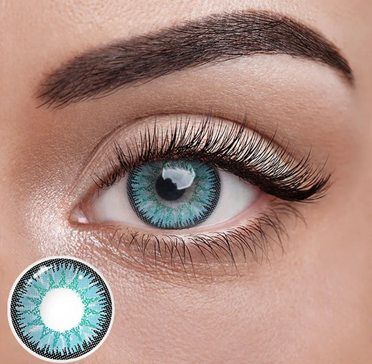 Unibling Vika Blue Contact Lenses for Eyes (1 Pair) Unibling Vika Blue Contact Lenses for Eyes (1 Pair)