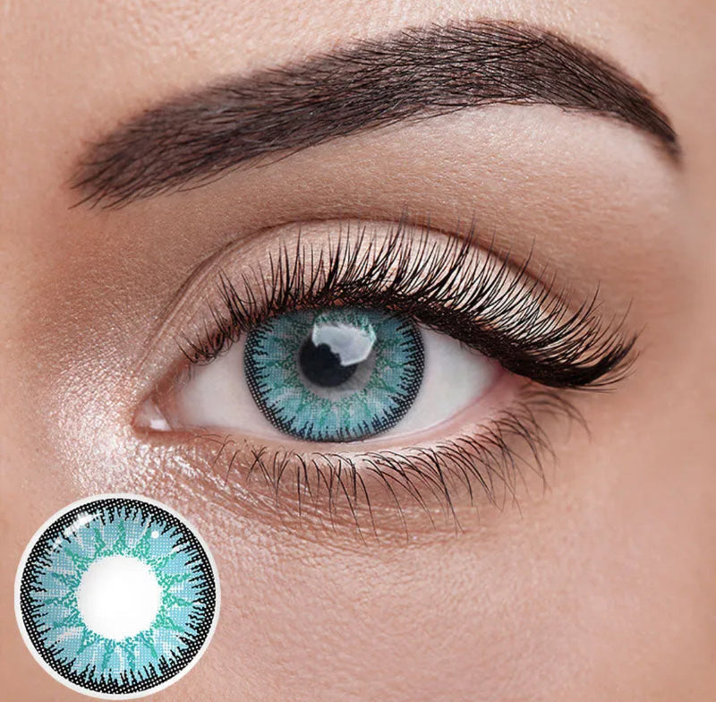 Unibling Vika Blue Contact Lenses for Eyes (1 Pair) - TUZZUT Qatar Online Shopping