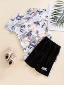 T-shirt & Track Shorts Set Girls Kids Summer Clothes 1497540 - TUZZUT Qatar Online Shopping