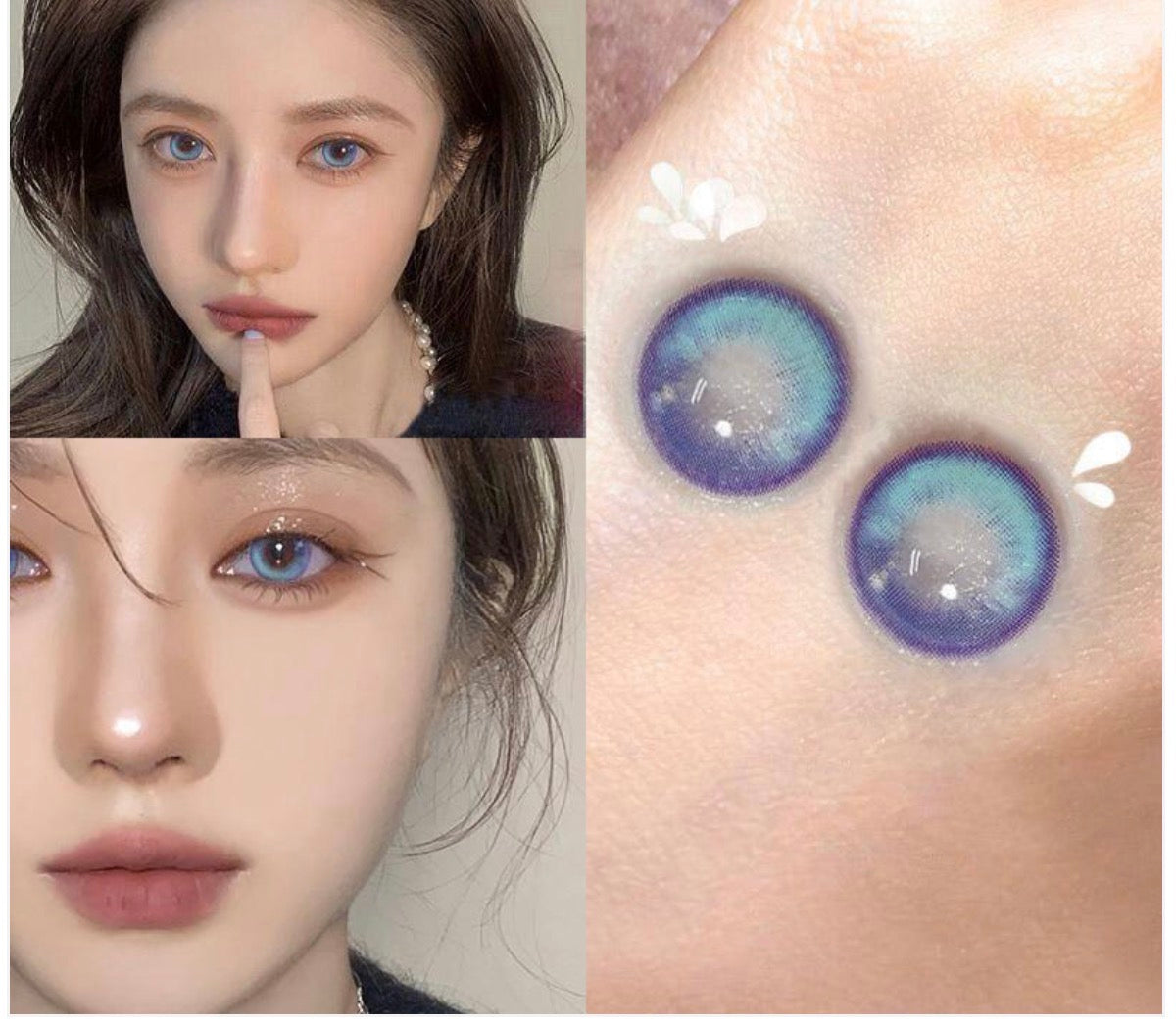 JeweLens Comic-Blue Contact Lenses for Eyes (1 Pair) JeweLens Comic-Blue Contact Lenses for Eyes (1 Pair)