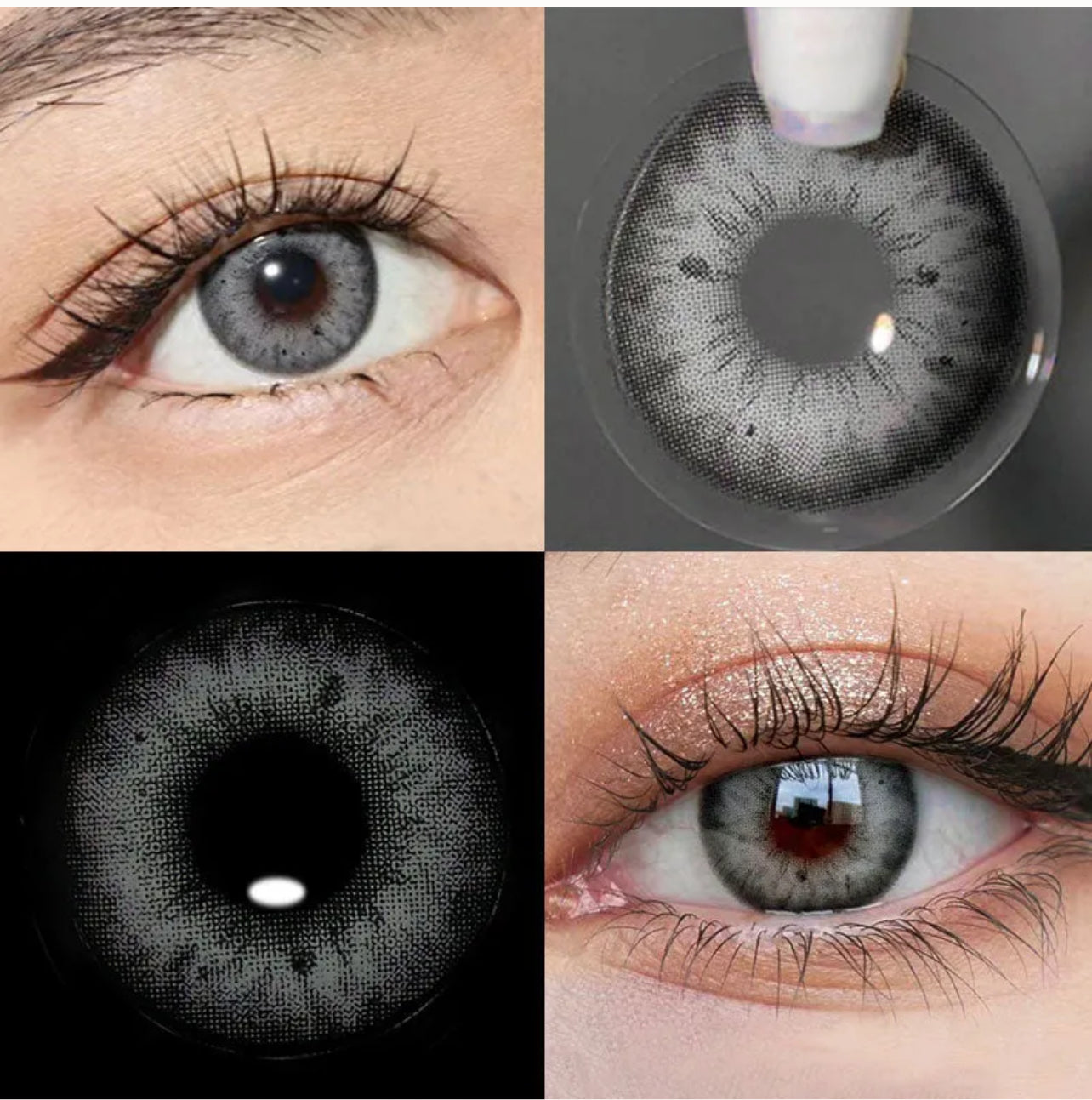 Unibling Iffy Grey Contact Lenses for Eyes (1 Pair) Unibling Iffy Grey Contact Lenses for Eyes (1 Pair)
