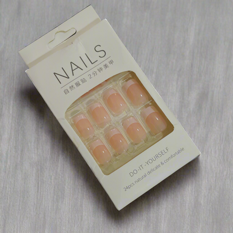 24pcs Natural Delicate & Comfortable Removable Fake Nails  537410 - TUZZUT Qatar Online Shopping