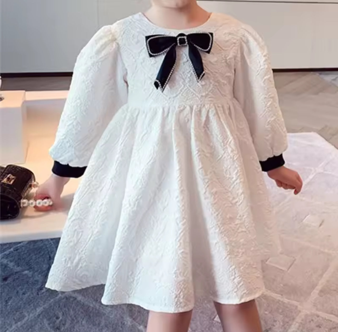 Sweet Girls Patchwork Bow Children's Cloth 1102099 Sweet Girls Patchwork Bow Children's Cloth 1102099