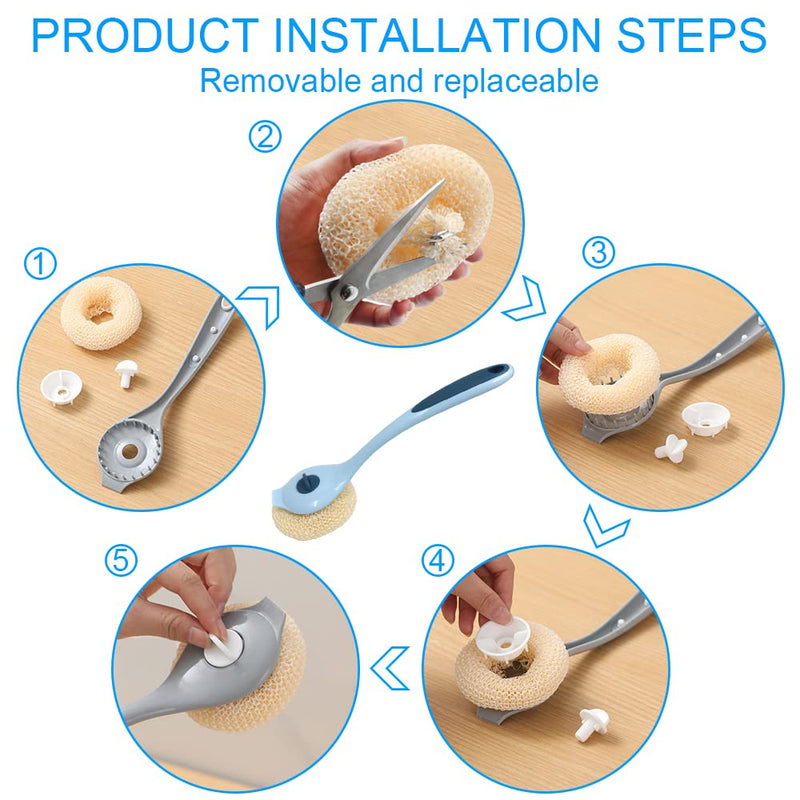 Cleaning Scrubber Tool Pot Brush 282420 - TUZZUT Qatar Online Shopping