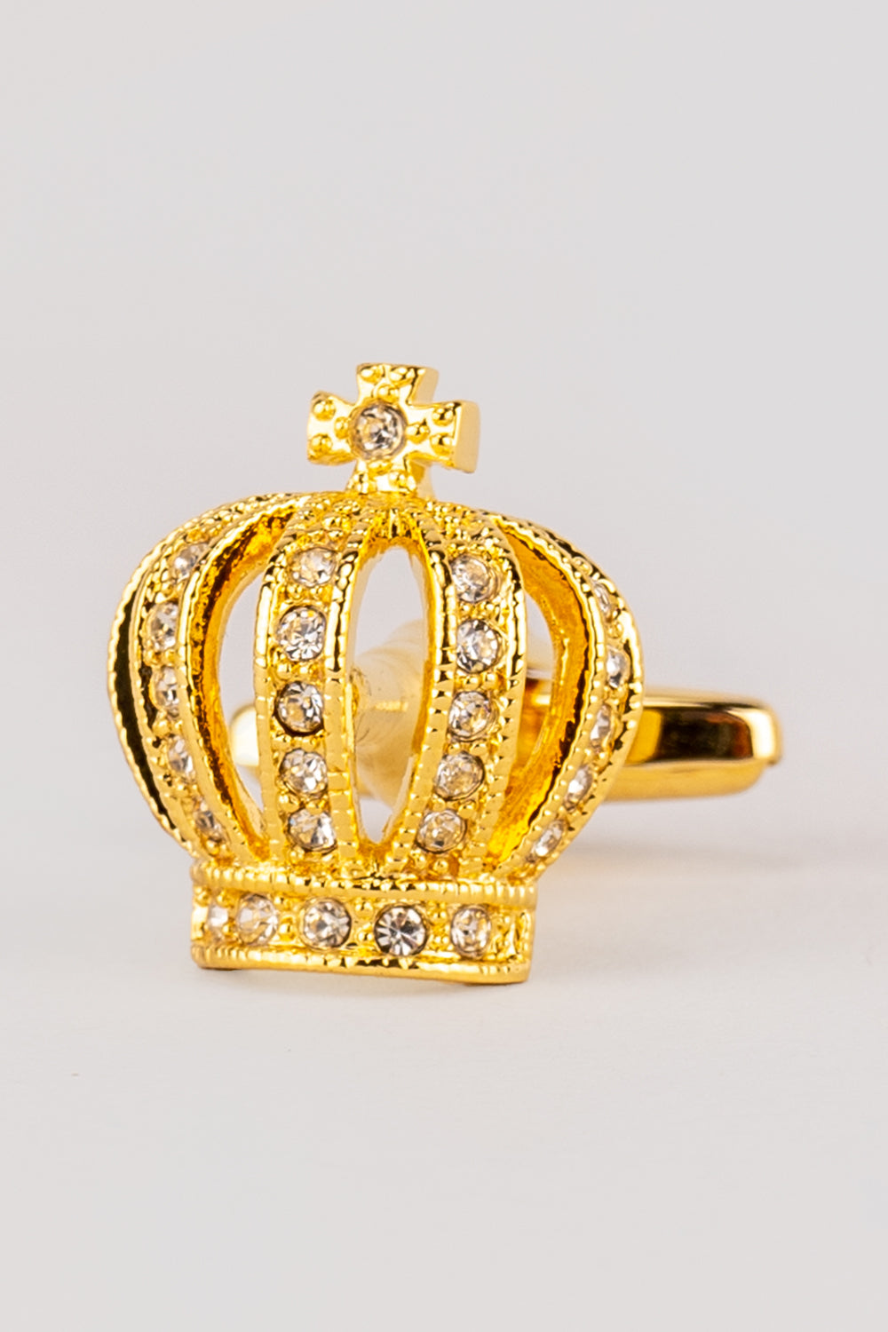 Gold-Plated Crown Cufflinks - 1 Pair Gold-Plated Crown Cufflinks - 1 Pair