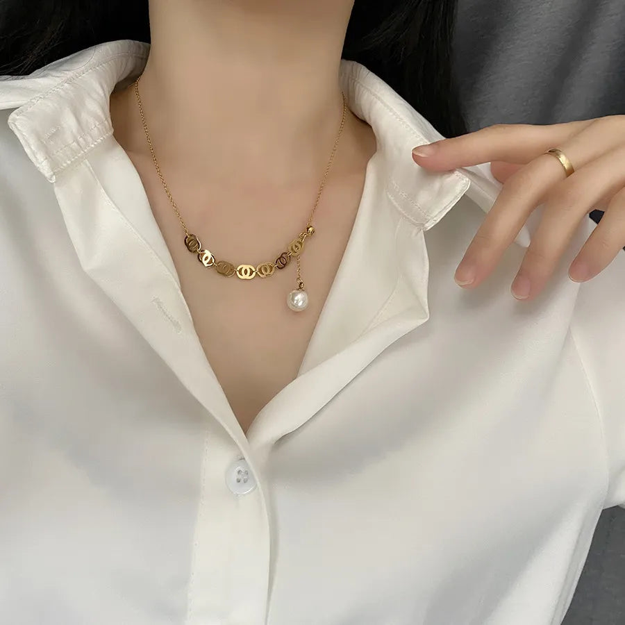 Minimalist Pearl Necklace PN899 Minimalist Pearl Necklace PN899