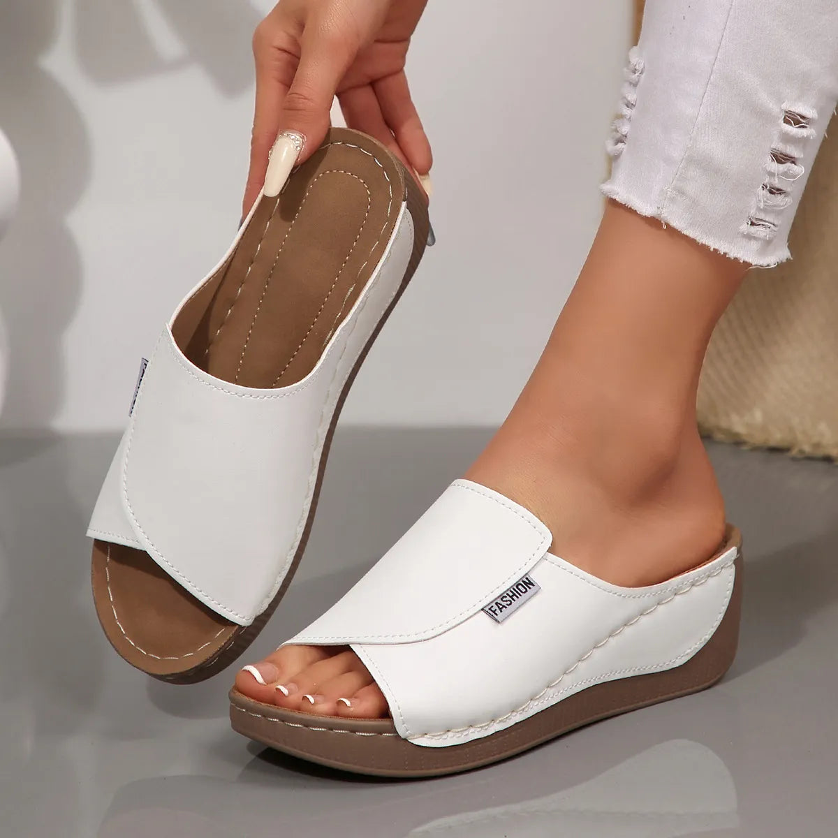 Thick-soled Wedge Sandals for Women 186683 Thick-soled Wedge Sandals for Women 186683