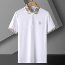 Men's Short Sleeve POLO Ice Silk Casual T-shirt B-314486 - TUZZUT Qatar Online Shopping