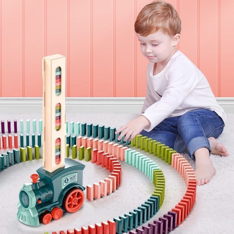 Automatic Domino Train Toys 63 pcs Automatic Domino Train Toys 63 pcs
