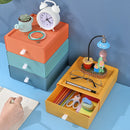 Desktop Storage Box Drawer Type Desk Stationery Organizer Plastic Container Bedroom Jewerly Boex Dressing Table Makeup Case S4404130 - Tuzzut.com Qatar Online Shopping