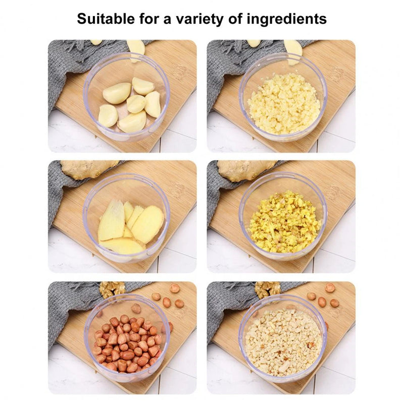 Durable Great Nut Masher Press Mincer Manual Food Processor ABS Garlic Chopper Detachable S17156223