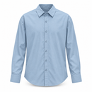 Light Blue Long-Sleeve Button-Up Shirt YD34