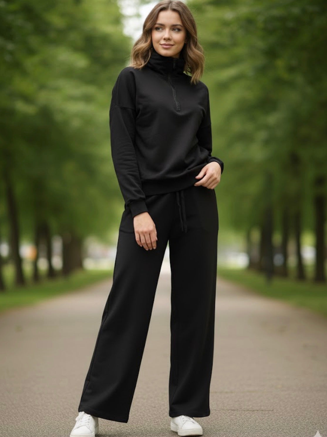 Fashion Knitted Splicing 2 Piece Spring New Women's Suit 162819 Fashion Knitted Splicing 2 Piece Spring New Women's Suit 162819
